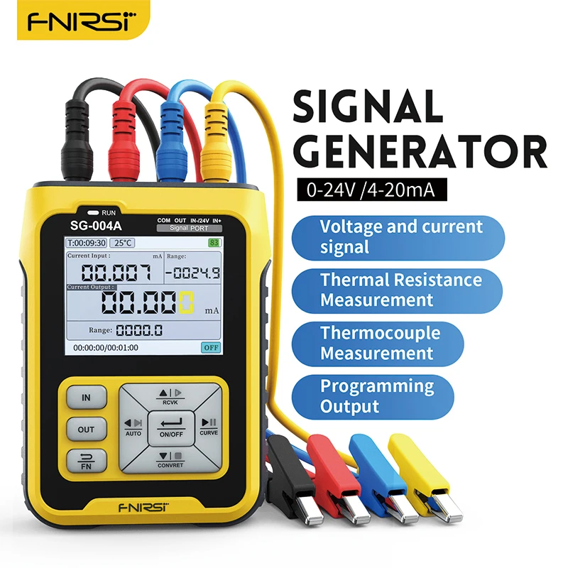 FNIRSI SG-004  SG-003A Signal Generator 4-20mA Analog Current Pressure Thermocouple Resistance Process Calibrator