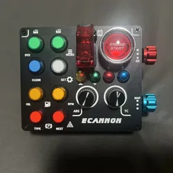 ECBOX1 Alüminyum Alaşımlı Yarış Kontrol Kutusu Yarış Merkezi Kontrol Kutusu Simagic Thrustmaster Fanatec Logitech g29 Yarış Oyunları