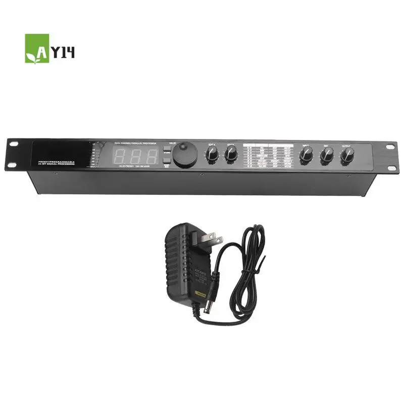 AY14 -Professional Digital Reverberation Multi Effect DSP Processor Audio Processor Equalizer