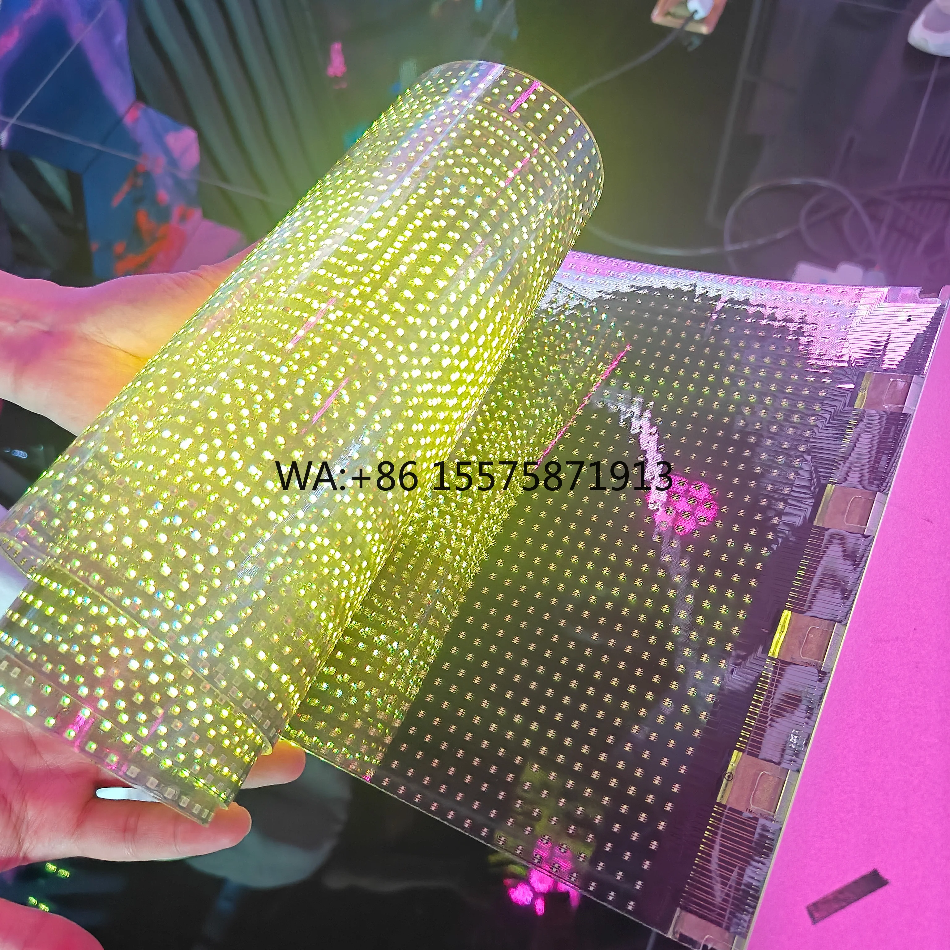 Customizable Wholesale New Design LED Film Screen Flexible Best Selling High Quality Transparent LED Film Screen Adhesive