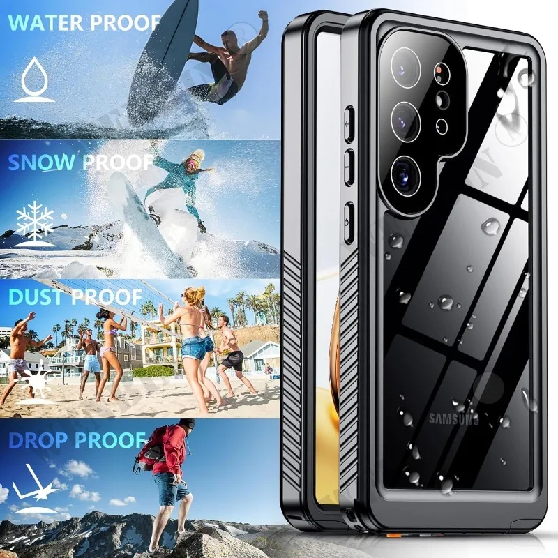 IP68 Waterproof Case For Samsung S26 S25 S24 Ultra A57 A56 A37 A17 5G Metal Aluminum Swimming Phone Luxury Cover Capa Fundas