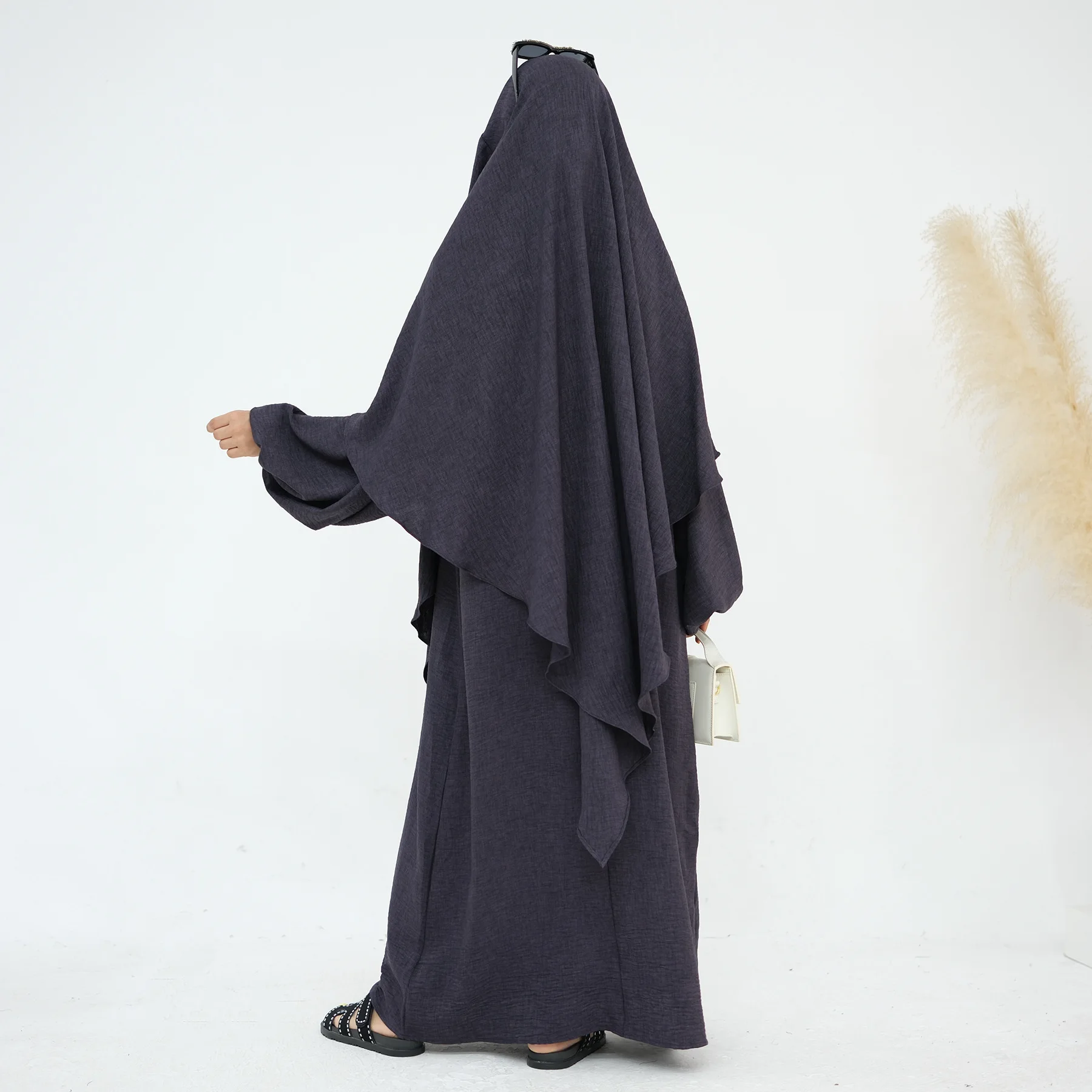 

Eid Hooded Prayer Garment Abaya Long Khimar Ramadan Muslim Hijab With Sleeveless Turkey Tops Modest Islam Clothing Niqab Burqa
