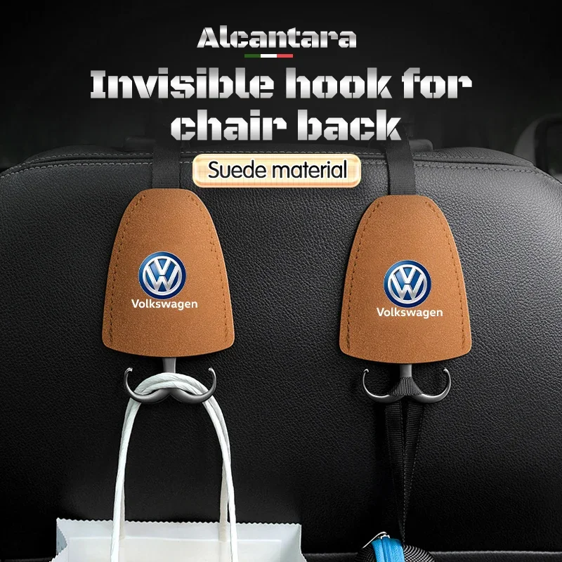 1/2pcs Car Seat Headrest Hook Mobile Phone Holder Accessories For Volkswagen Scirocco POLO Tiguan Passat B5 B6 B7 Golf EOS Jetta