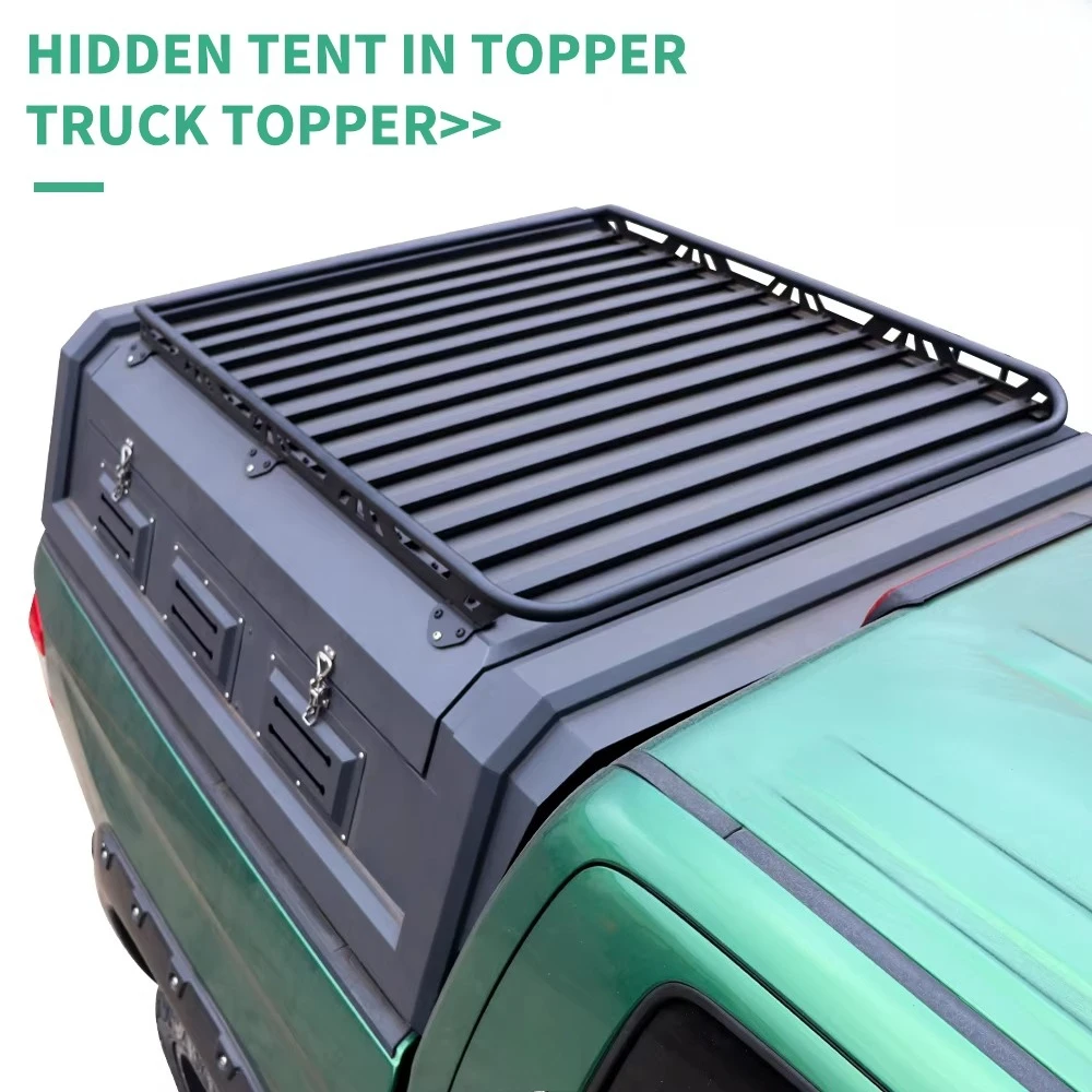 Waterproof Oxford Fabric One Bedroom Roof Top Pickup Canopy Camping Tent with Quick Opening Four-Season Design