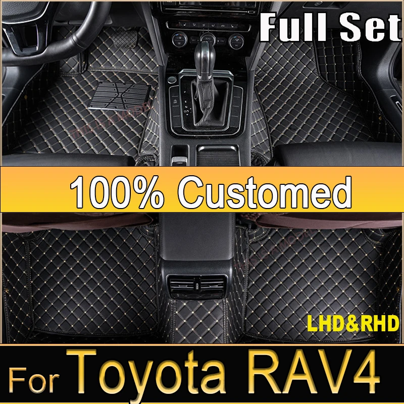 

Car Floor Mats For Toyota RAV4 Non-Hybrid 2013 2014 2015 2016 2017 2018 2019 Custom Auto Foot Pads Interior Accessories