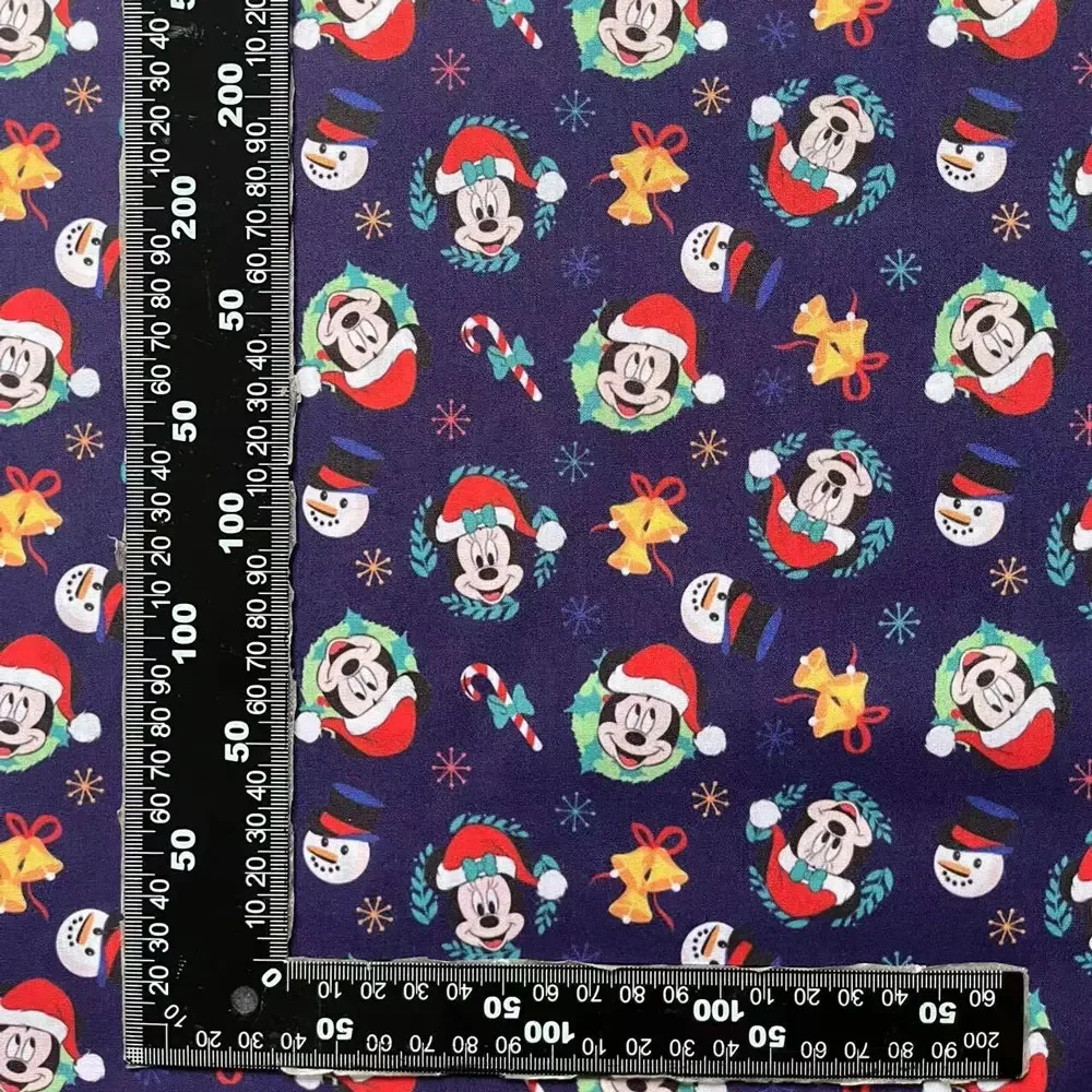 Christmas disney fabric 140x50CM Cartoon cotton fabric Patchwork Tissue Kid Home Textile Sewing Doll Dress Curtain Polyester