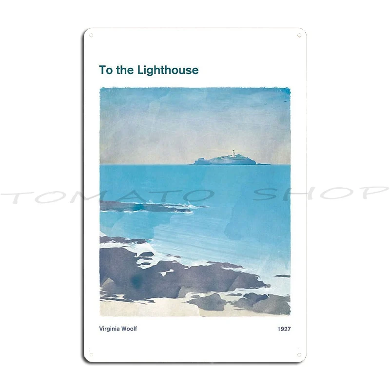 To The Lighthouse Virginia Woolf Literary Metal Plaque Poster Club Vintage Pub Cinema Iron Tin Sign Poster