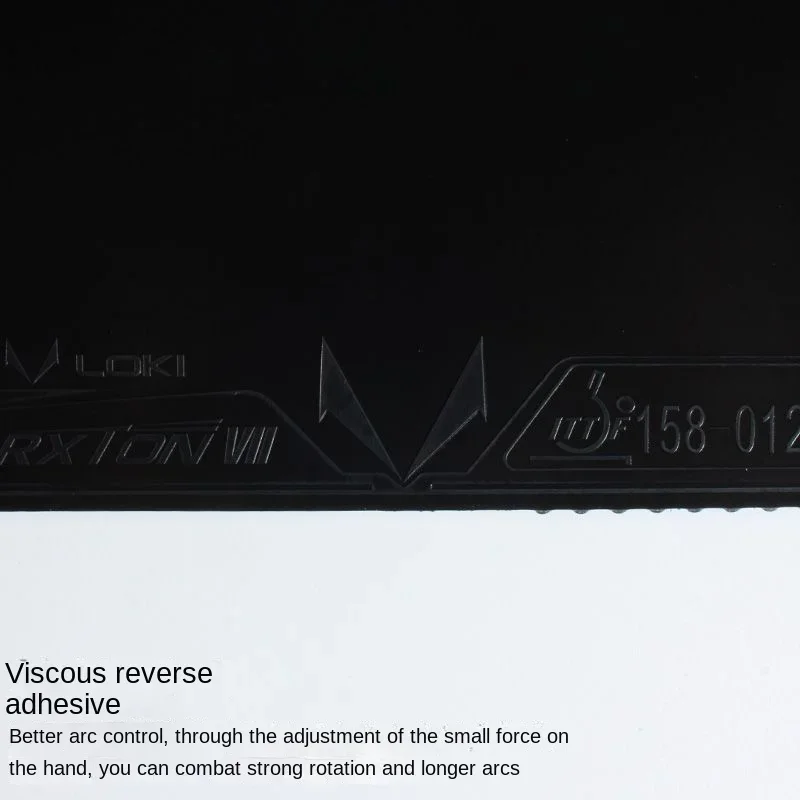 Folha de borracha para tênis de mesa LOKI-RXTON 7, super pegajosa, pingue-pongue, esponja Kunlun de alta densidade, original