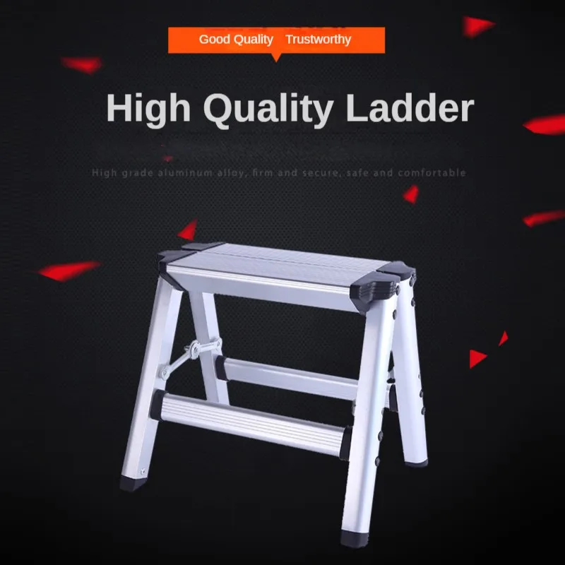 

Step Stool Double-Sided Bilateral Thickened Ladder Aluminum Alloy Folding Herringbone Ladder Photography Car Wash Stool