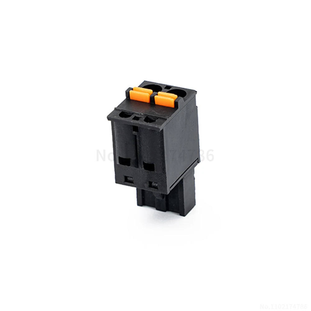 (5 pcs) 2EDGKD - 5.08mm compression spring-type 2~12P quick-connect terminal block solderless screwless plug black 15EDGK 5.08