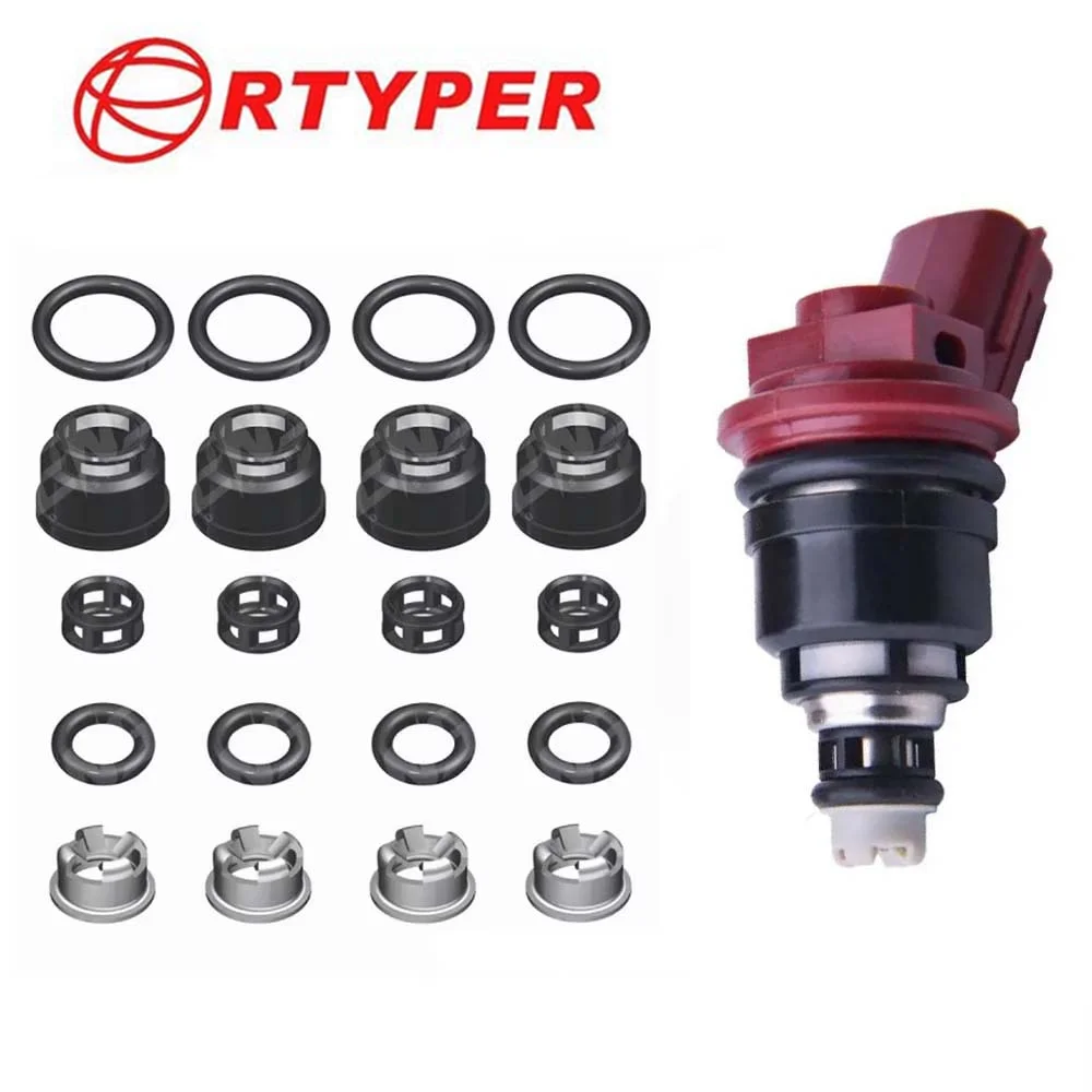 4set Fuel Injector Repair Kits For Nissan Sentra Altima Infinit SR16 SR20 SR20DET 16600-10Y00 16600-96E01