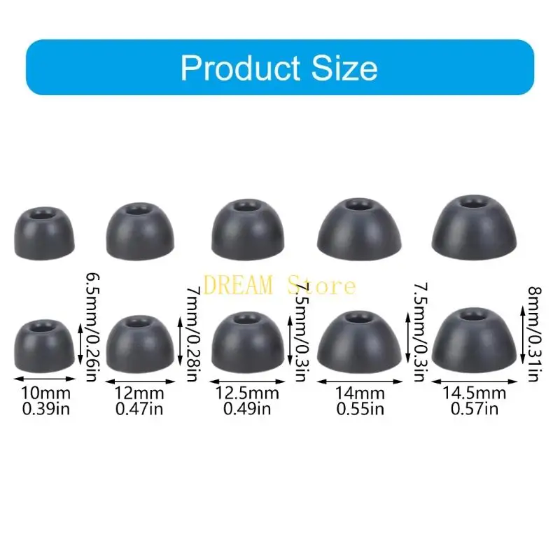 5PAIR SILICONE SILICONE أذن سماعات أذن أذن أذن تغطية الأذن لـ PRO2 سماعة رأس أذن أفضل بيع