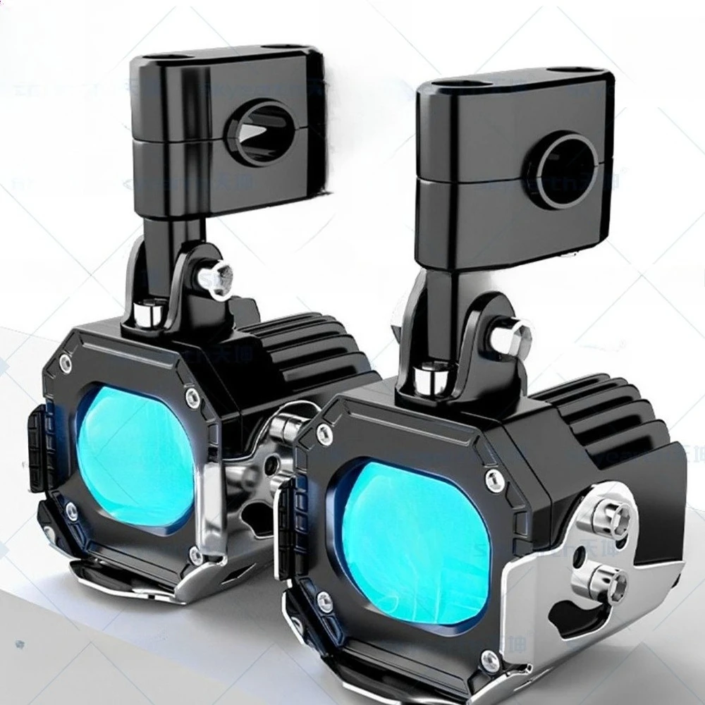 

MT50 motorcycle LED laser spotlight 360 degree universal rotation matrix far and near double light headlight daytime running lig