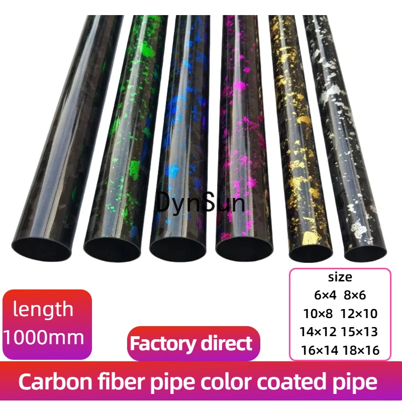 

Carbon fiber pipe color coated pipe OD 6mm, 8mm, 10mm, 12mm, 14mm, 16mm,for RC Airplane Drone Parts DIY Usage
