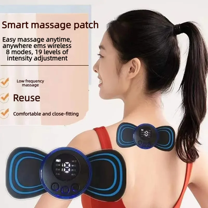 

Remote Control Neck Massager Portable Smart Electric Rechargeable Shoulder Massage Patch Muscle Relaxation and Fatigue Relief