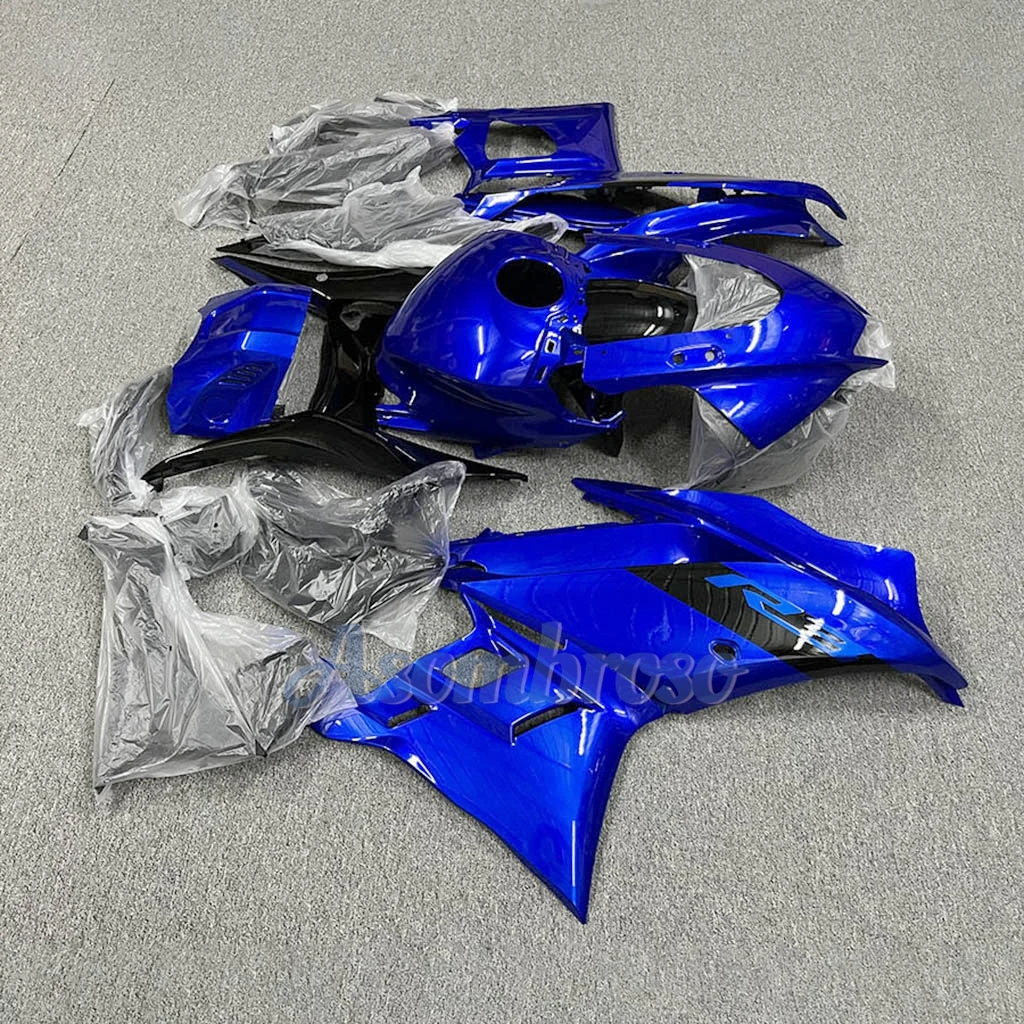 New ABS Injection Plastic for Yamaha YZF R3 2019 2020 2021 2022 2023 Cowling  R25 20 21 22 23 All Blue Bodywork Fairings Kit