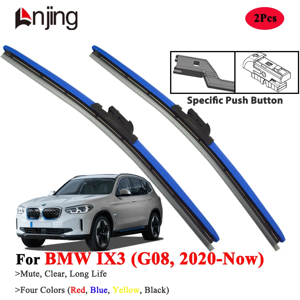 

LNJING Blue Wiper Blades For BMW IX3 G08 2020-Now
