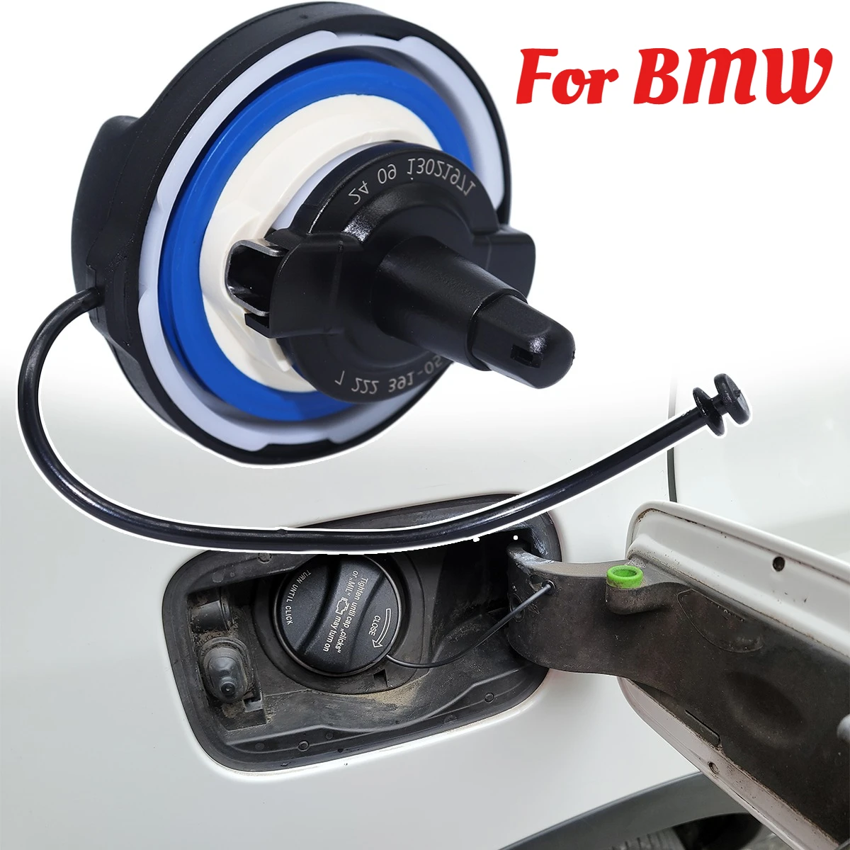 Bouchon de réservoir de carburant pour modèles essence, couvercle de prise résolvant les fuites EVAP, accessoires de réparation pour BMW Séries 1, 2, 3, 4 (référence 16117222391)