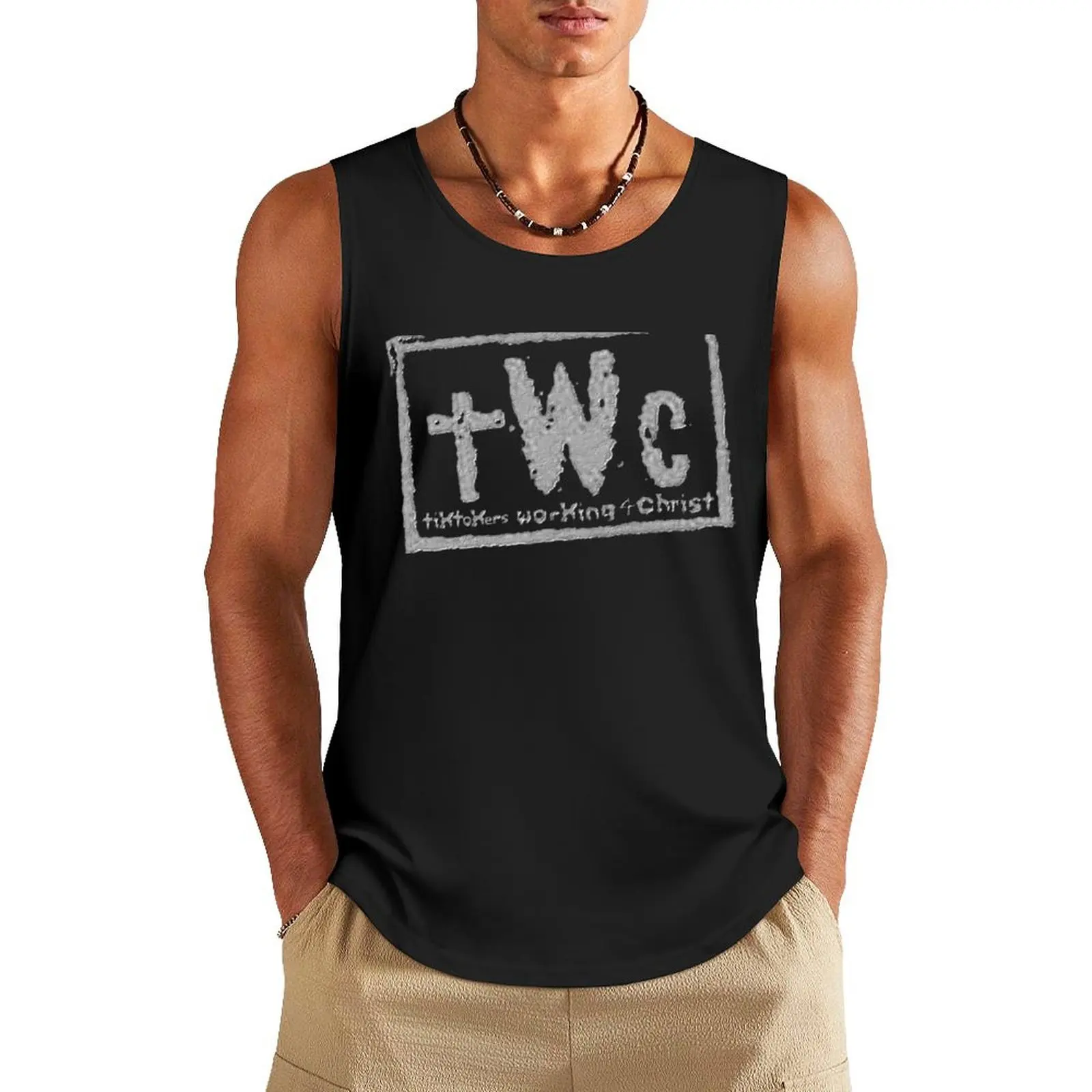 

The TWC Original Tiktokers Tank Top bodybuilding men clothes Clothing Bodybuilding clothing man Sports clothing