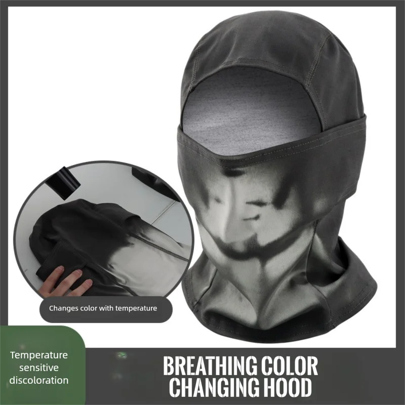Thermosensitive Color-Changing Headgear for Outdoor Cycling, Gradient Color Fashion Headgear, Heat-Sensitive Mask, Cross-Border