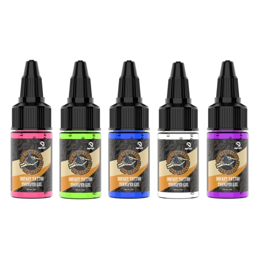 5ml 5Colors Transfer Printing Gel Safe Used For Human Skin Colored Drawing Supplies Accessories Body Art Creative Designs