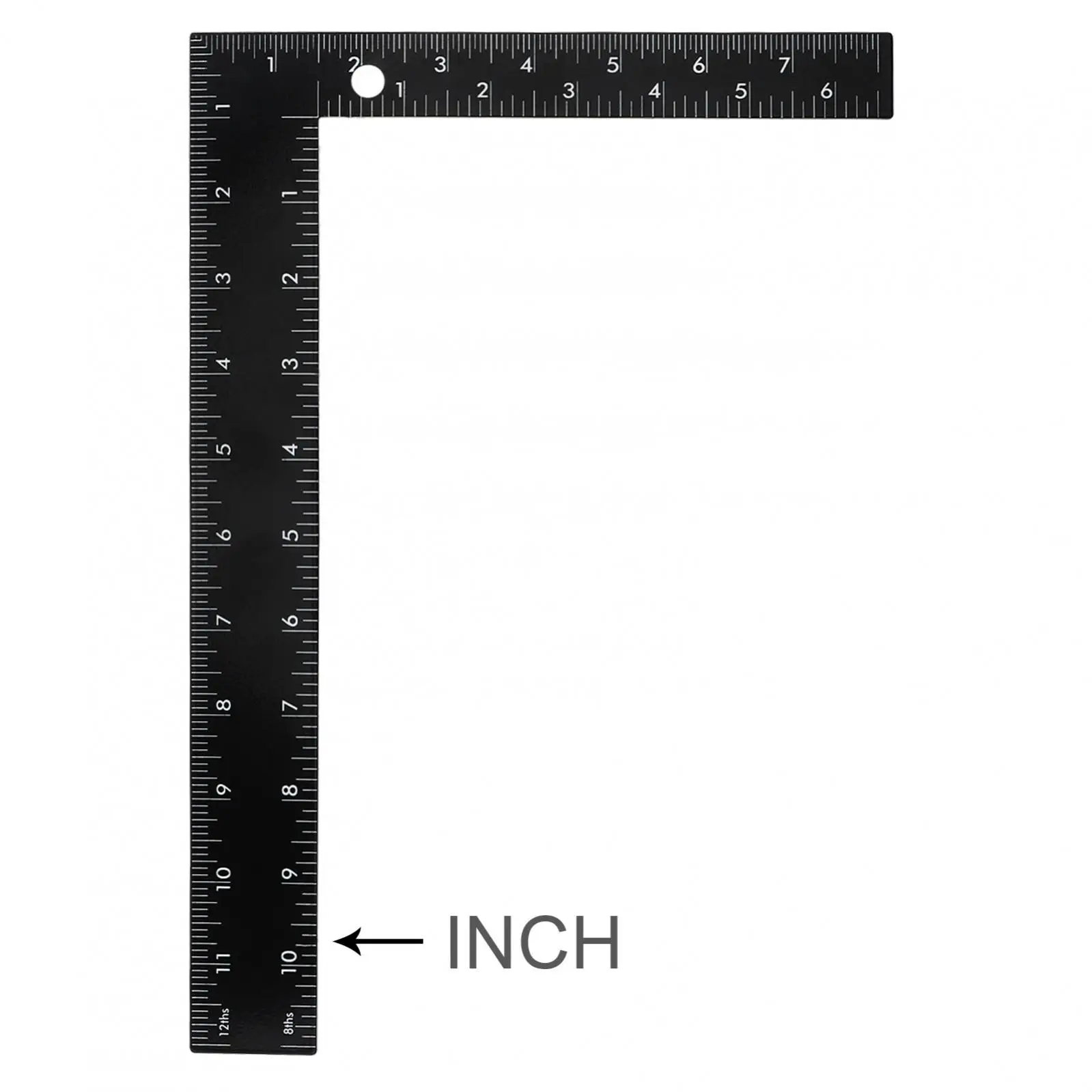 300mm Stainless Steel Square Ruler Woodworking Black Double-sided Scale Ruler Right Angle 90 Carpenter Measuring Tool Gauge