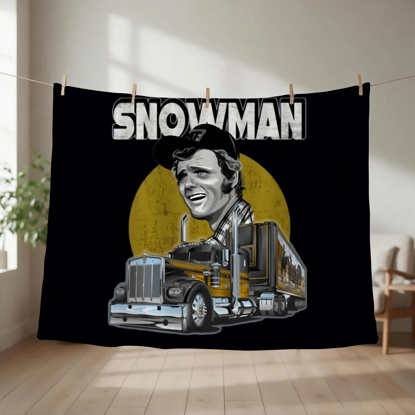 Jerry Reed Snowman \t \t\t Throw Blanket couch cozy soft plush fuzzy picnic outdoor blanket