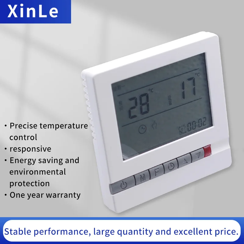 Xinle XL-805F termostat regulator temperatury woda elektryczny ciepły panel ogrzewania podłogowego przełącznik inteligentny z kontrolą Maual