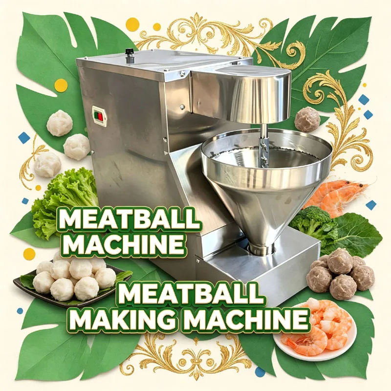 Electric Automatic Meatball Making Machine Small Tabletop Commercial Meatball Forming Machine