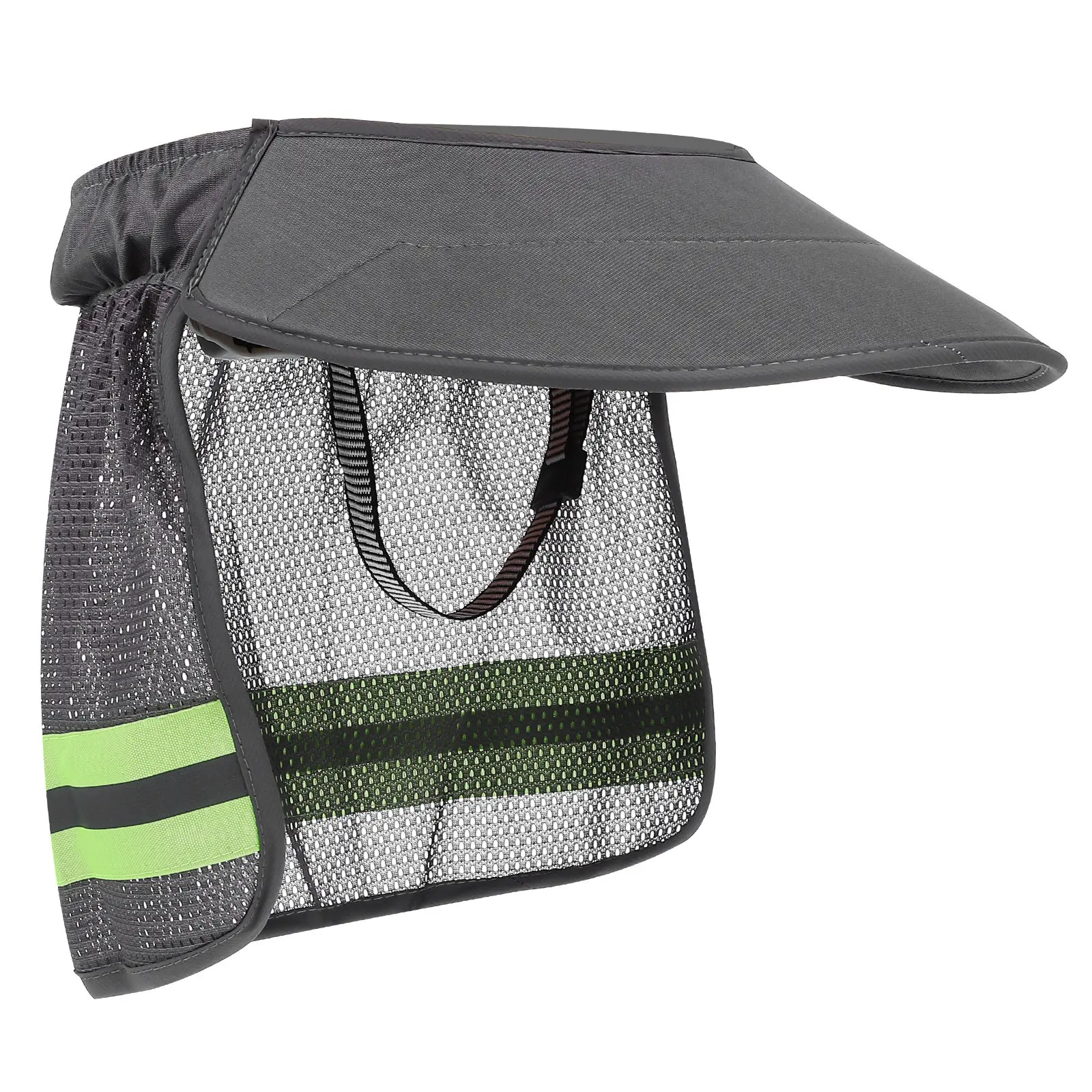 Hard Hat Sun Shade Wide Brim Foldable Breathable Mesh Visor Safety Neck Protection Construction Outdoor