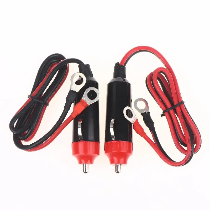 Car Power Supply Inverter Wire 50cm Car Cigarette Lighter Plug Cable Socket With Battery Eyelet Terminal Connector