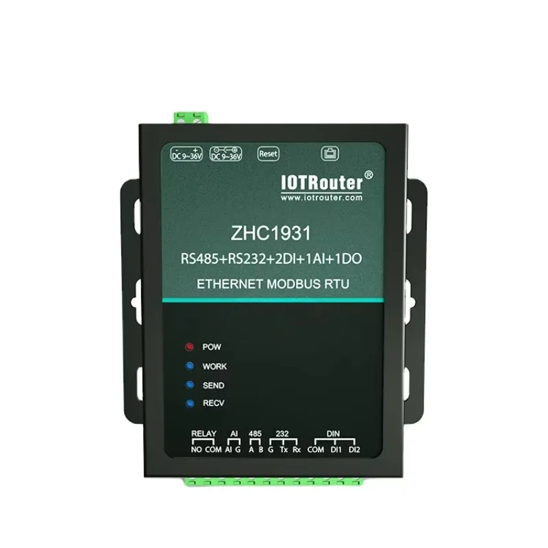 Factory IO Controller with Modbus TCP IOT Router Ethernet to RS485 Gateway MQTT Protocol RS485 AI to Ethernet Gateway