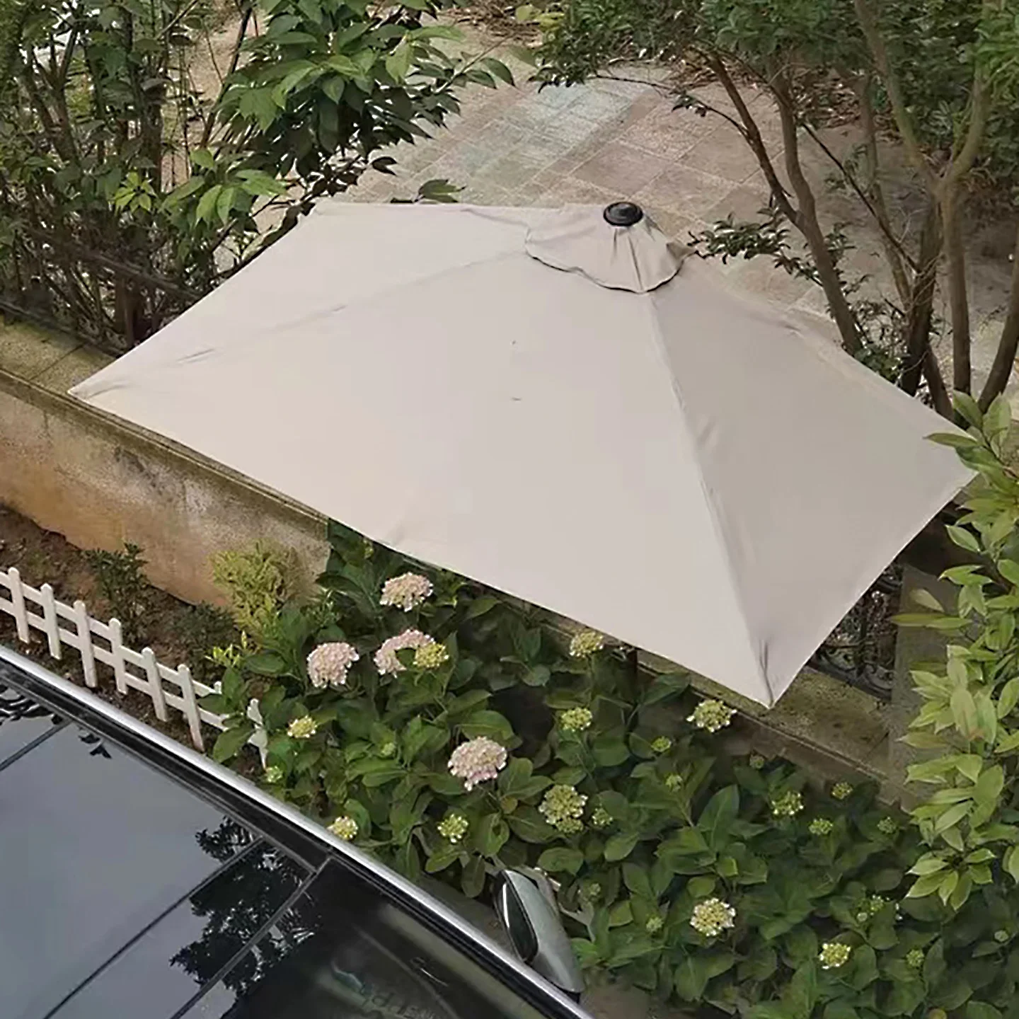 Outdoor Garden Wall Parasol Household Balcony Side Umbrella Garden Garden Umbrella
