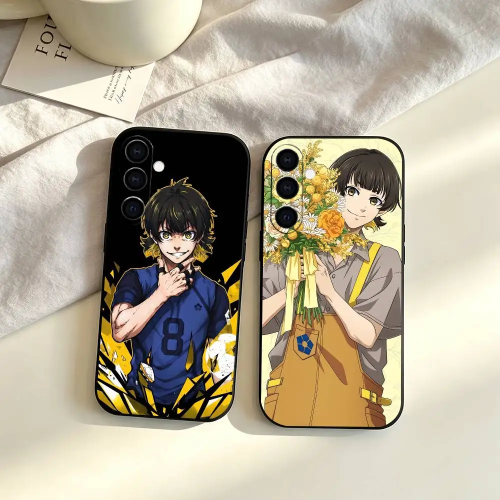 Blue Locks Meguru Bachira gift Phone Case For Samsung Galaxy A73,A72,A71,A70,A53,A52,A51,Others Soft Black Cover