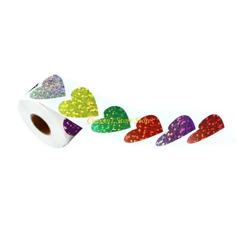 ملصق نجمة A3PC ملصق على شكل قلب لامع ملصق تغليف لسكرابوكينغ #5