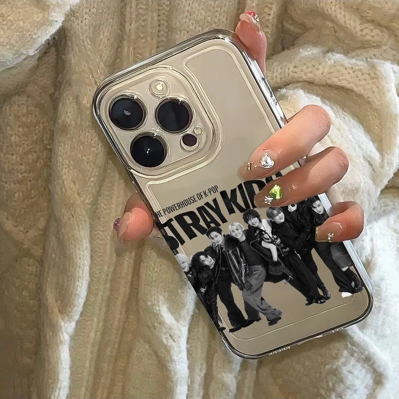 StrayKids TPU Phone Case for iPhone 17 Air 16E 16 15 14 13 12 11 Pro Max X Xs XR 8 7 Transparent Protector  Shockproof Cover view 5
