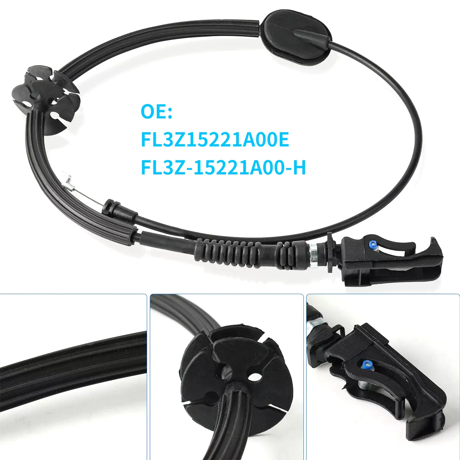 FL3Z-15221A00-B Door Latch Cable for Ford F-150 2015-2020, Front Inner Handle Release Lock Wire  Car Accessories
