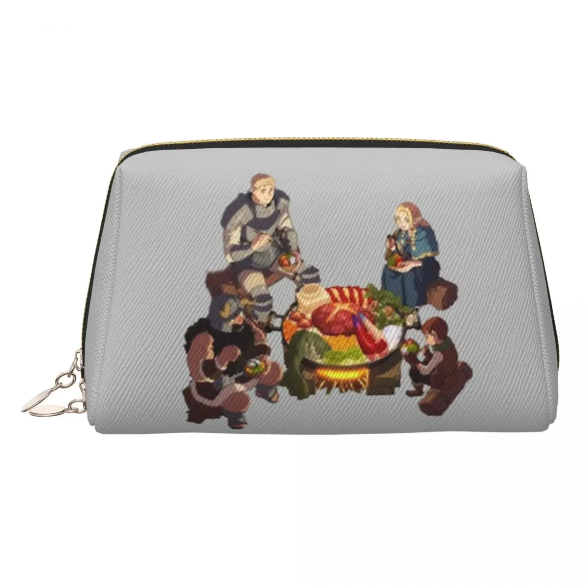 Dungeon Meshi Senshi Delicious In Dungeon Women Cosmetic Bag Travel Makeup Organizer Pouch Toiletry Storage Dopp Kit Box