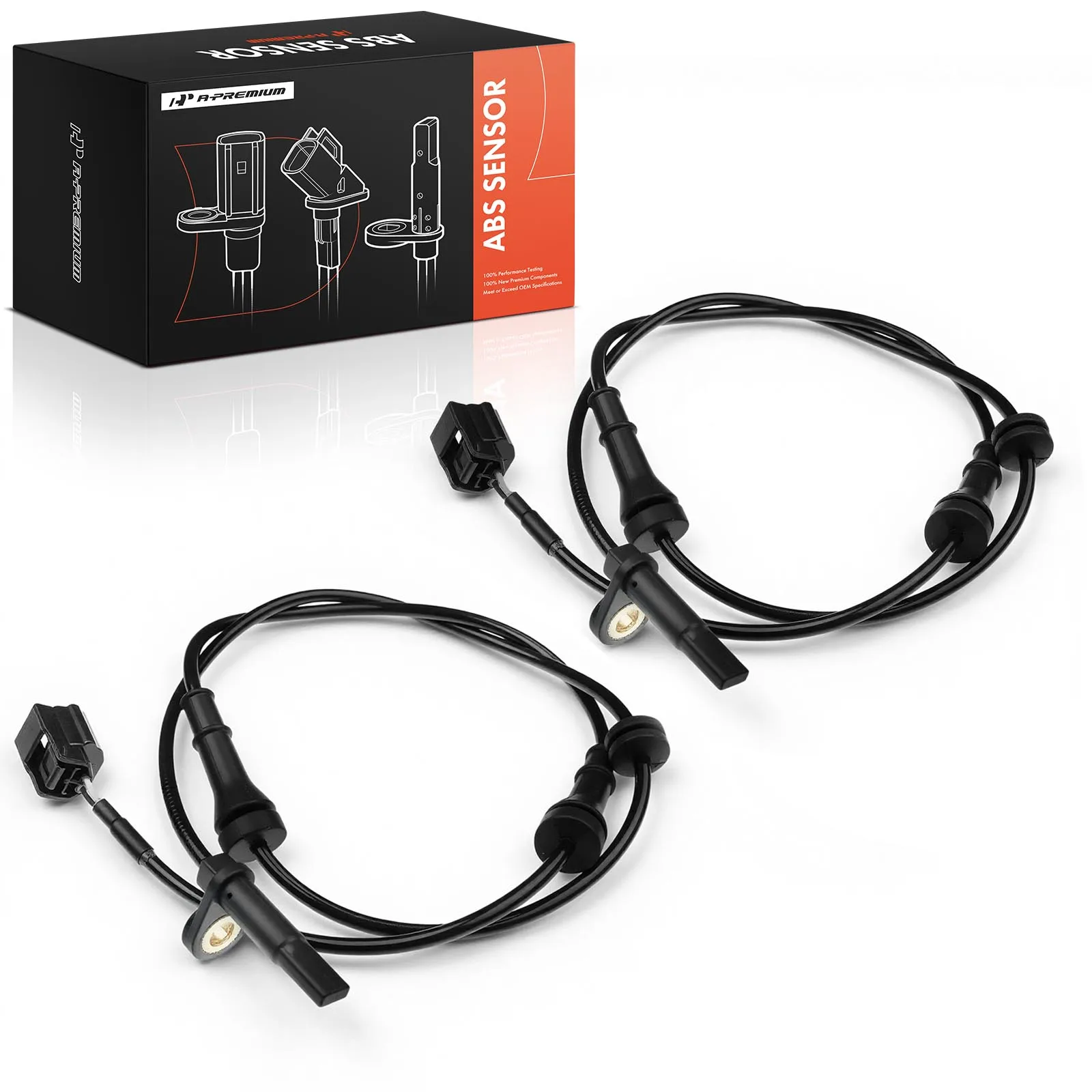 A-Premium 2Pcs Front Driver & Passenger Side ABS Wheel Speed Sensor for Nissan Murano 2015-2020