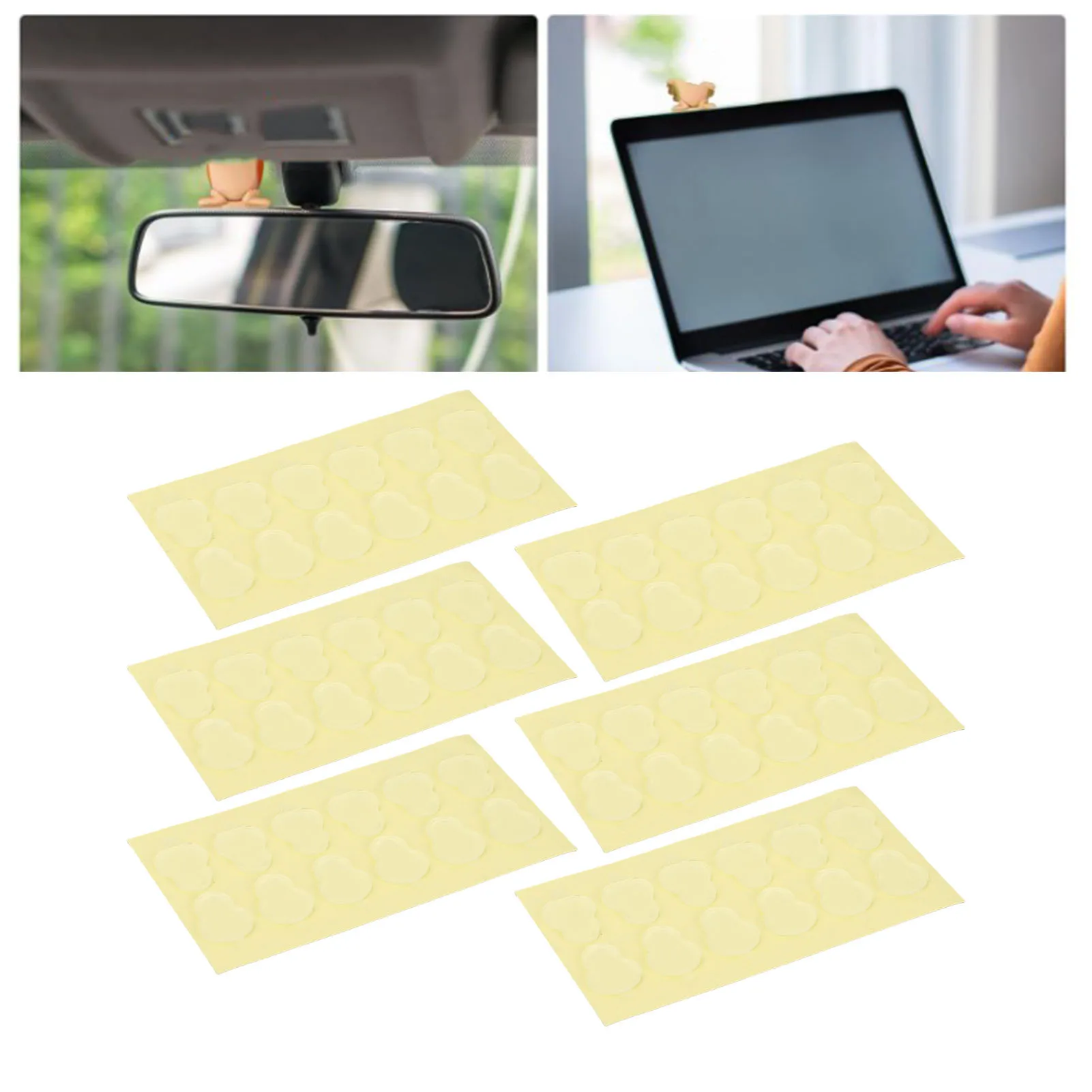 人形用透明粘着テープ フィギュア用透明粘着パッド 18x14x1.5mm 防水 取り外し可能 粘着性両面粘着パッド フィギュア用