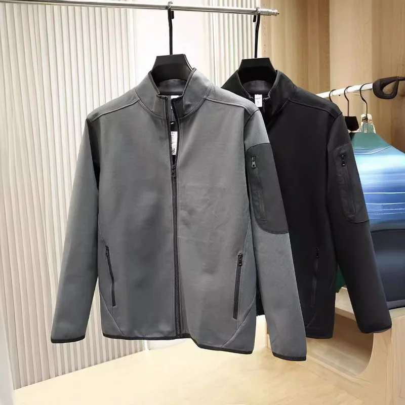 

Оригинальный дизайн, осенний новый воротник-стойка, эластичный цвет, рабочая одежда Blo ket, функциональная мужская модная марка Jaet