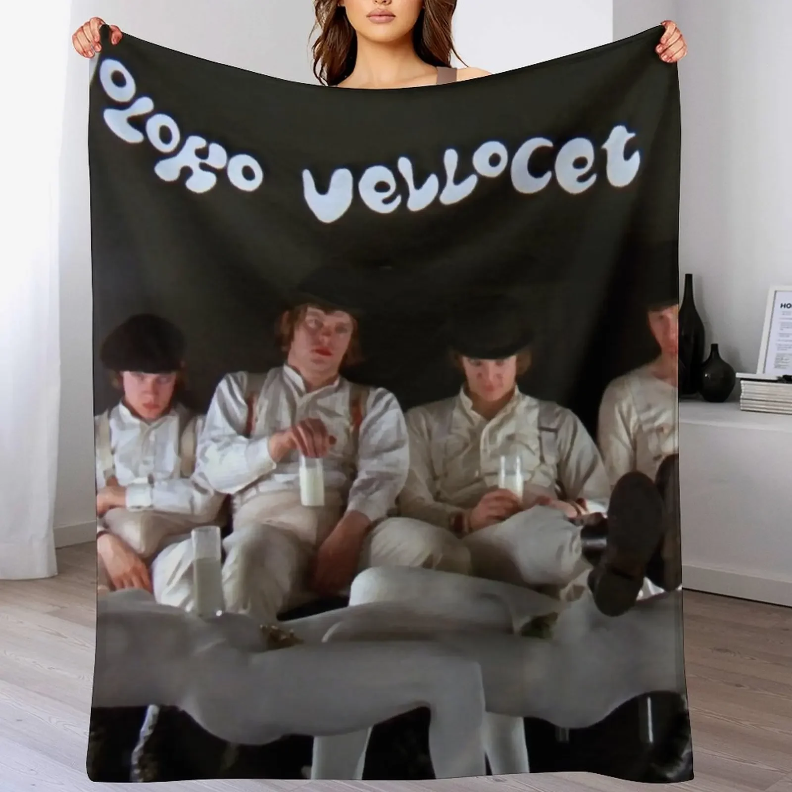 

Moloko Vellocet Throw Blanket anime Sofa Quilt cosplay anime Nap Blankets