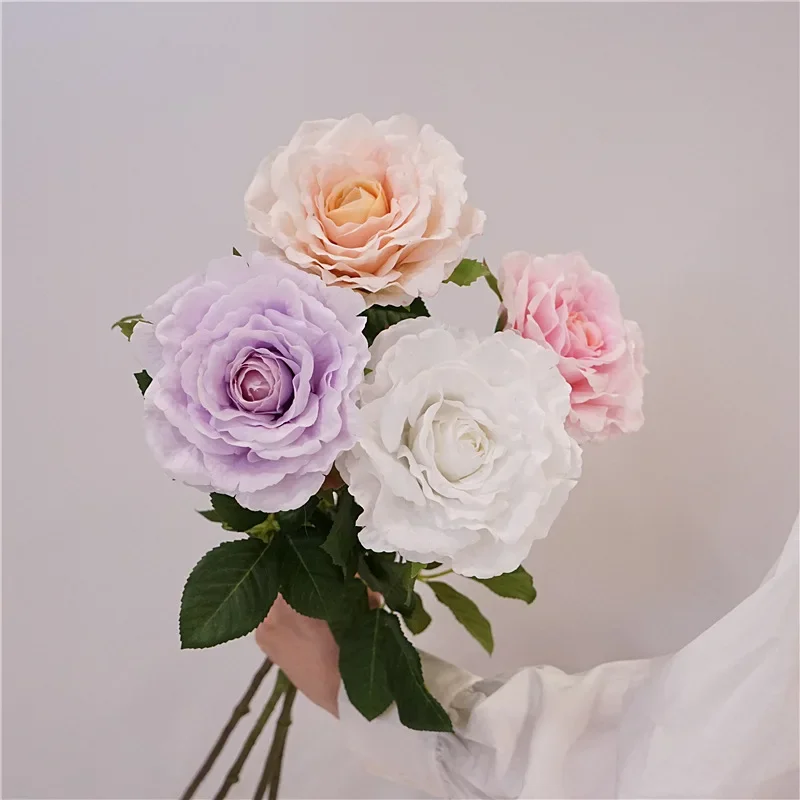 

5 шт. искусственный увлажняющий Остин цветок розы настоящие сенсорные розы свадебный декор свадебный букет украшение дома событие вечерние цветы