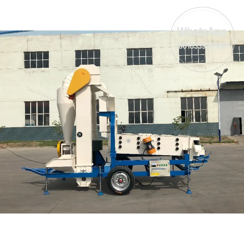 Multi Function Grain Cleaner Machine Vibration Sieve Sorghum Soybean Seed Sorting Winnowing Equipment Agricultural