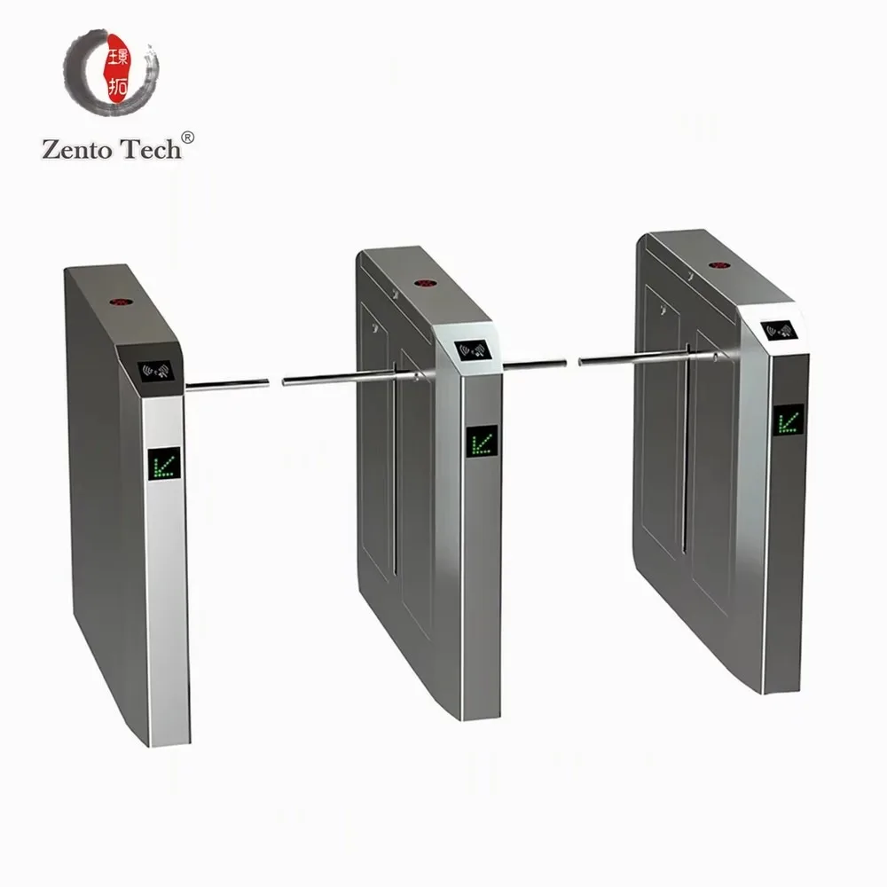 CE Certified 304 Stainless Steel Single Turnstile Gate Multi-Identification Access Control for Factory