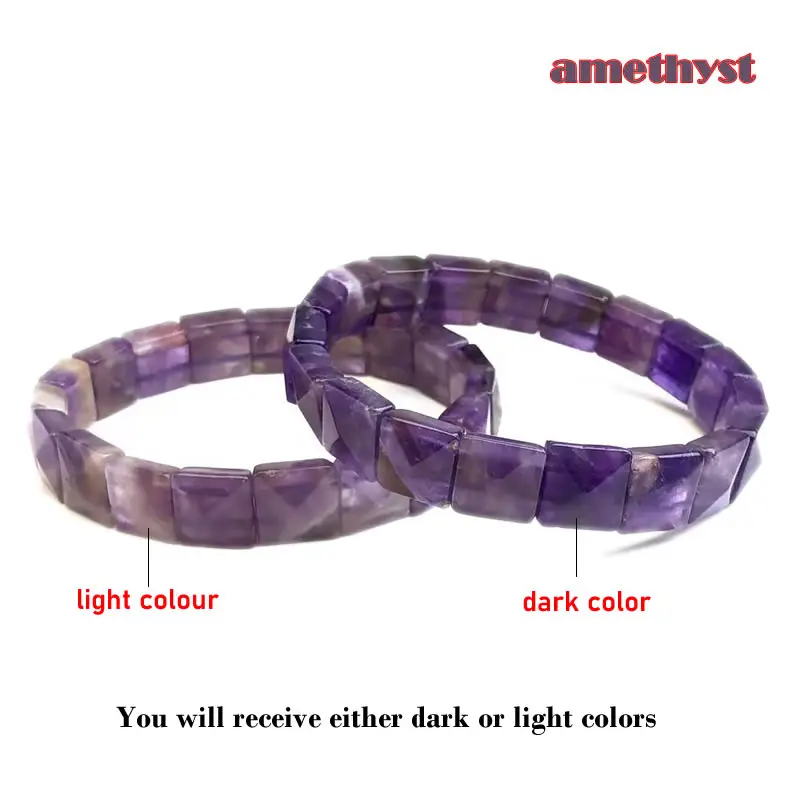 12mm Naturstein-Armband mit quadratischen Perlen aus Tigerauge, Achat und Kristallquarz für Damen und Herren, handgefertigter Stretch-Schmuck, Energie-Geschenke – Detail 4