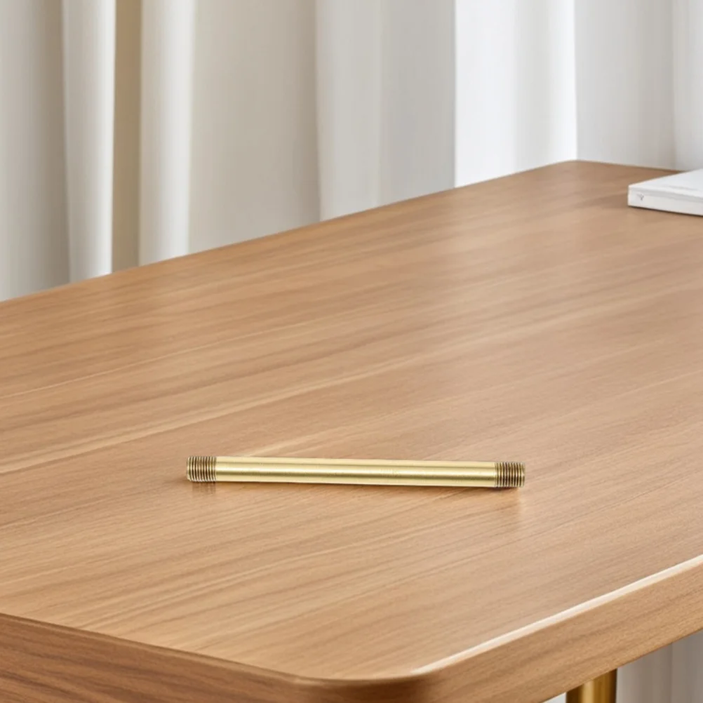 2 قطعة مصباح أنبوبي النحاس الجذعية الخيوط تركيبة إضاءة Downrod تصميم جوفاء M10 Diy بها بنفسك إصلاح استبدال أجزاء المصباح مستقيم #6