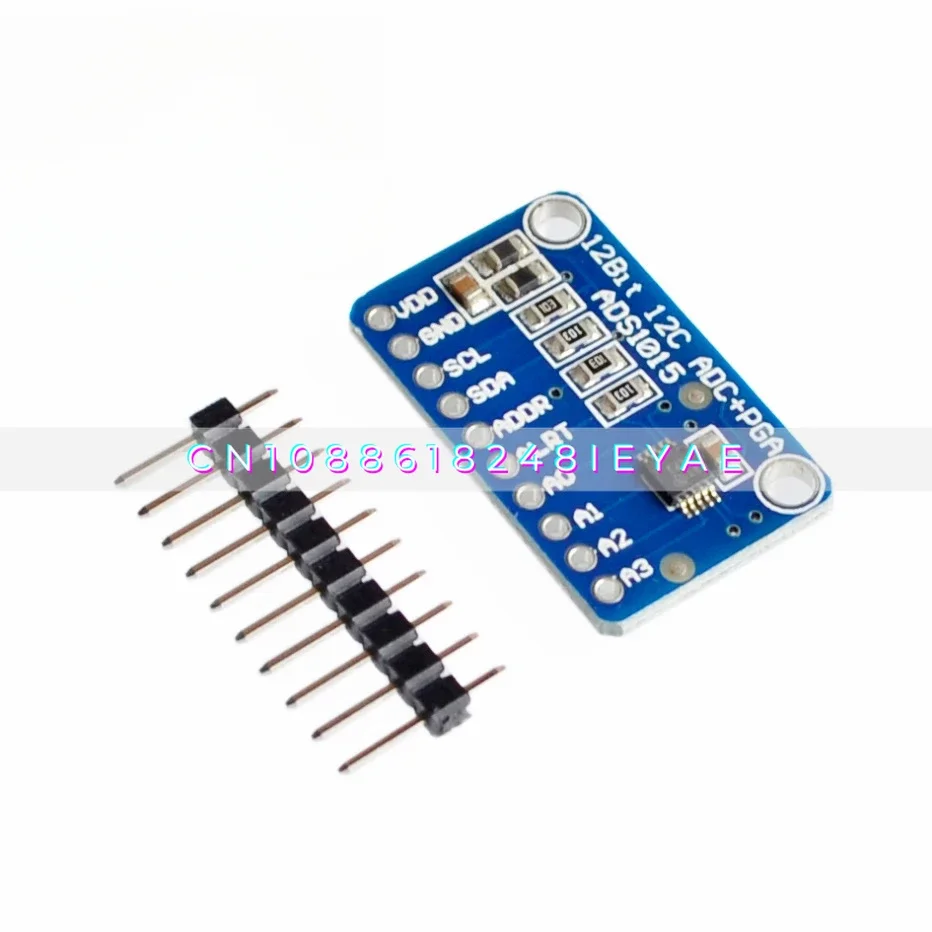 

ADS1015 Ультрамаленький 12-битный аналого-цифровой преобразователь Модуль разработки АЦП