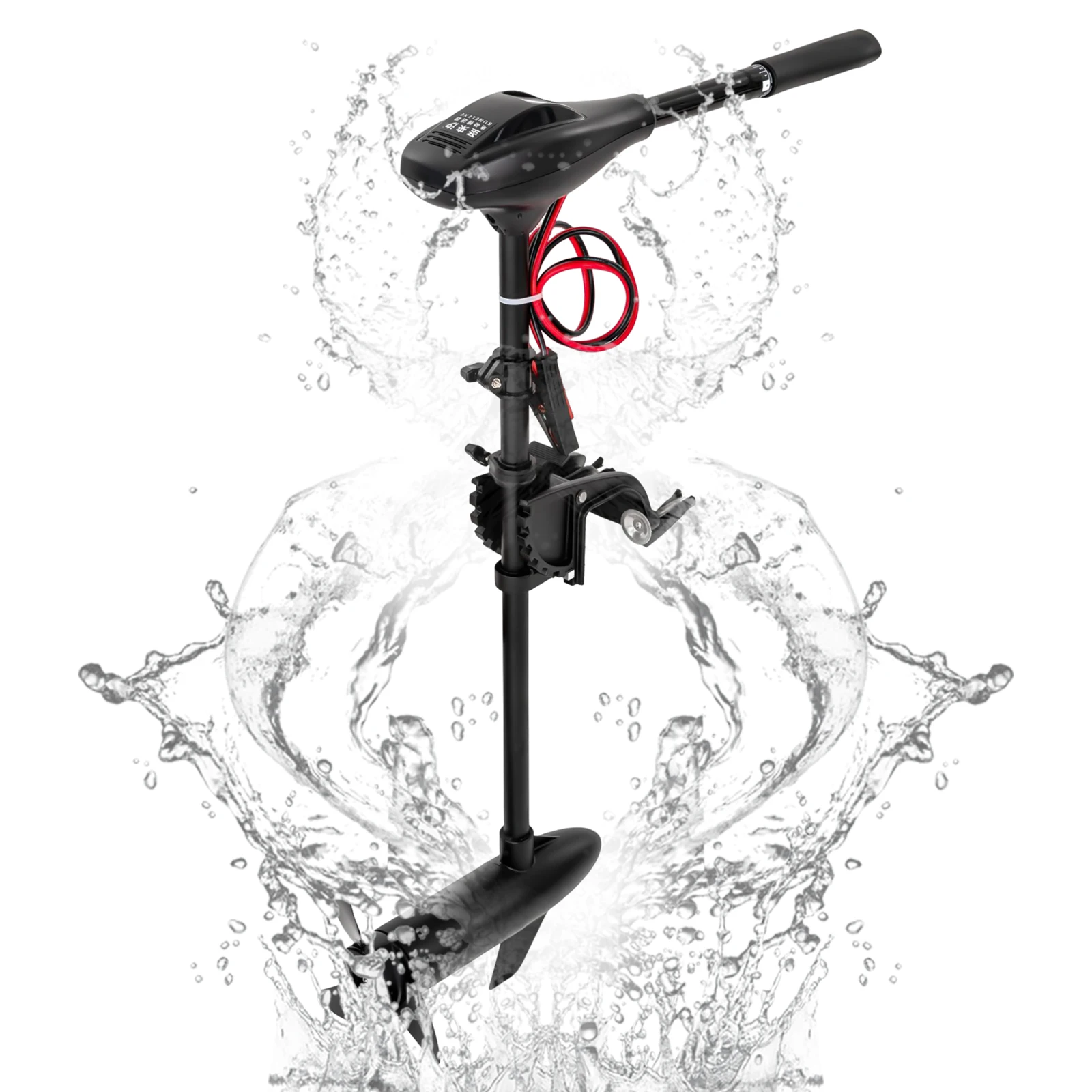 

40LB Thrust Electric Trolling Motor 12V Outboard Engine Fishing Boat Brush Motor 1700 rpm for Fishing Boats Dinghies 5 forward