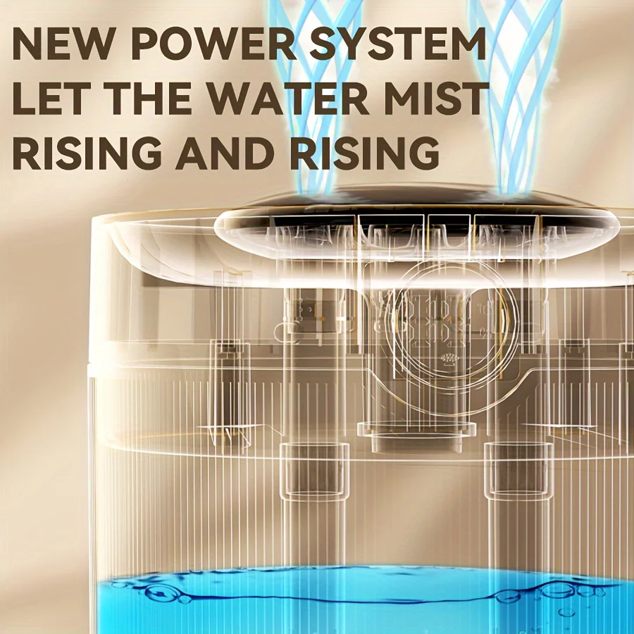 1pc, 이중 스프레이 가습기 대용량, 침실 거실 용 대형 안개 유형 자동 가습기